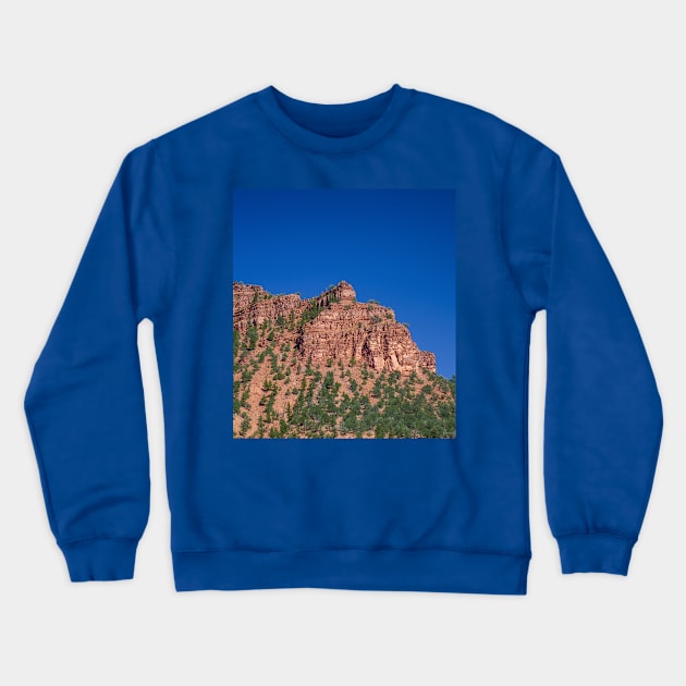 Blue Sky, Red Rocks, Evergreens Crewneck Sweatshirt by BrianPShaw